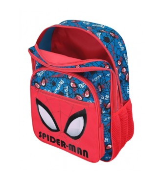 Joumma Bags Spiderman Authentic sac  dos  deux compartiments avec trolley rouge