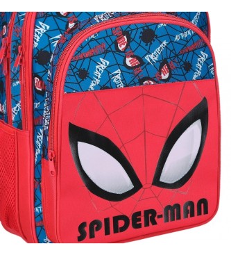 Joumma Bags Zaino Spiderman Authentic a due scomparti con trolley rosso