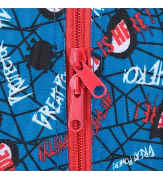 Joumma Bags Mochila Spiderman Authentic dos compartimentos con carro rojo