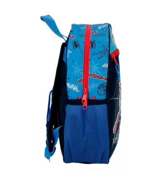 Joumma Bags Helemaal geweldig Spiderman rugzak 33cm aanpasbaar aan trolley blauw