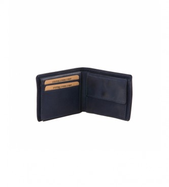 Stamp Leather wallet MHST00416AZ blue -8 x 10 x 10 x 2 cm