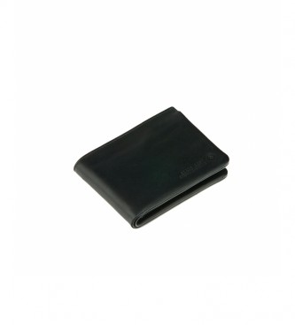 Stamp Leather wallet MHST27592NE black - 9 x 11.5 x 1 cm