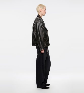 Stand Studio Isobelle Biker læderjakke sort