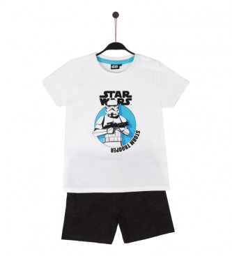 Disney Stormtrooper kortrmet pyjamas hvid