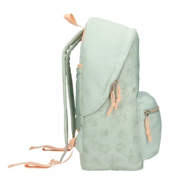 Disney Grogu school backpack with tablet holder green