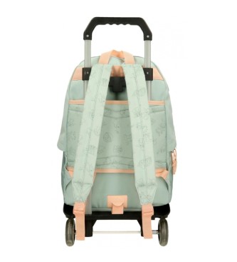 Joumma Bags Grogu school backpack with tablet holder and trolley green