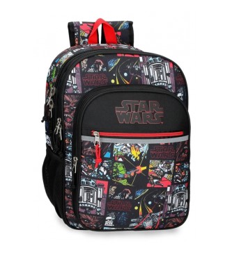 Joumma Bags Plecak Star Wars Galactic Team Dwukomorowy plecak na kółkach, czarny