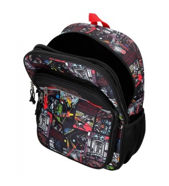 Joumma Bags Star Wars Galactic Team Backpack Two compartment trolley attachable backpack black