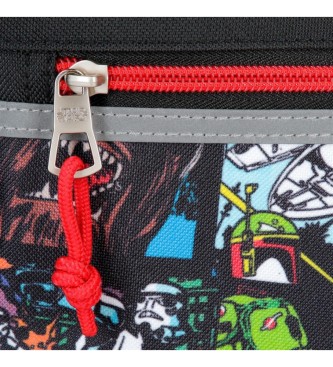 Joumma Bags Star Wars Galactic Team Backpack Mochila de dois compartimentos Mochila de mochila preto