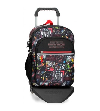Joumma Bags Star Wars Galactic Team Backpack Dois compartimentos com trolley preto