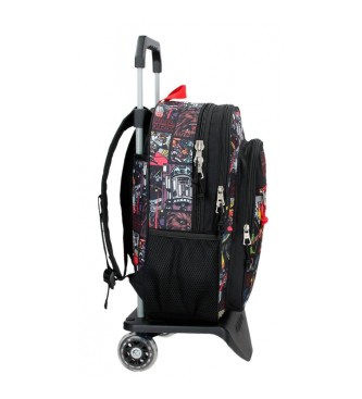 Joumma Bags Star Wars Galactic Team Backpack Dois compartimentos com trolley preto