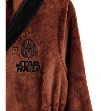 Disney Star Wars Topel plašč z dolgimi rokavi rjave barve