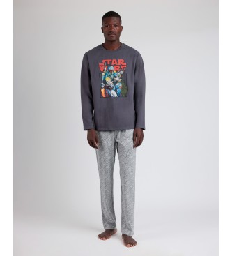 Disney Long sleeve pyjamas Boba Fett grey