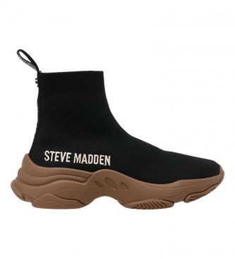Steve Madden Master black, brown, buttoned sneakers