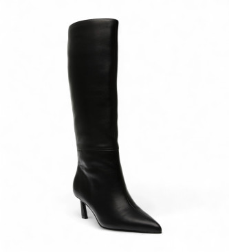 Steve Madden Bottes en cuir Lavan noir