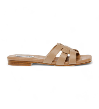 Steve Madden Beige Vcay leather sandals