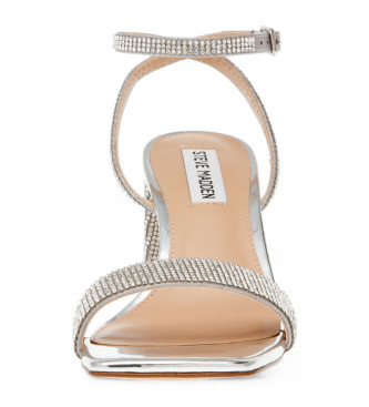 Steve Madden Luxe-R silver heeled sandals