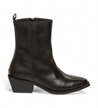 Steve Madden Xylena Leather Ankle Boots black