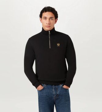 Belstaff Belstaff Quarter Zip sweater zwart