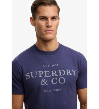 Superdry T-Shirt 1954 Company Entspannt marineblau
