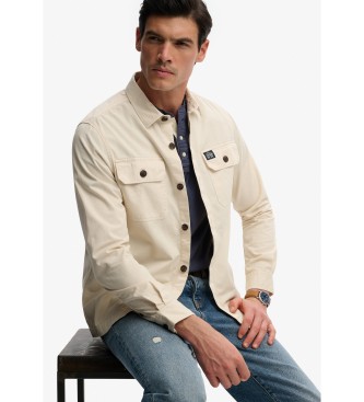 Superdry Chemise 2 poches beige