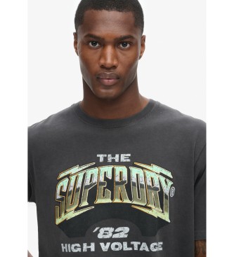 Superdry Camiseta 70s Rock gris