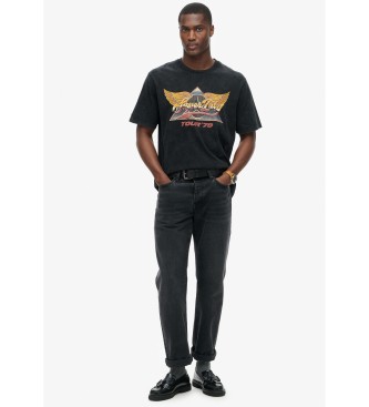 Superdry Camiseta 70s Rock negro