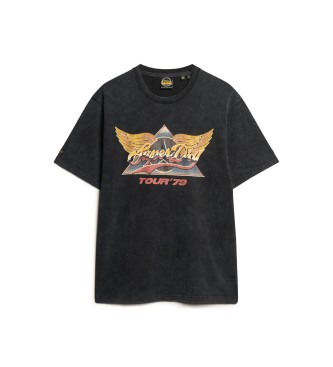 Superdry Camiseta 70s Rock negro