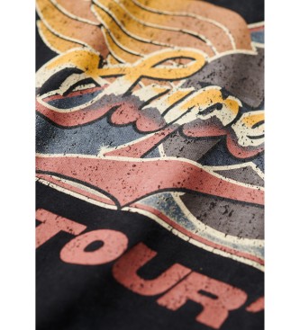 Superdry Camiseta 70s Rock negro
