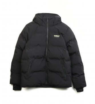 Superdry Boxy quilted coat black