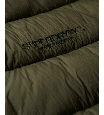 Superdry Ripstop green quilted coat