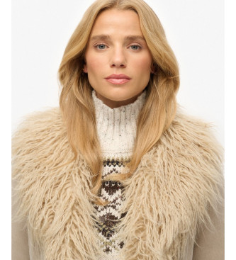 Superdry Cappotto afgano color talpa