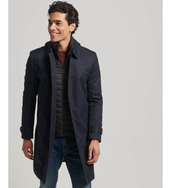 Superdry 2 in 1 Baumwollmantel navy