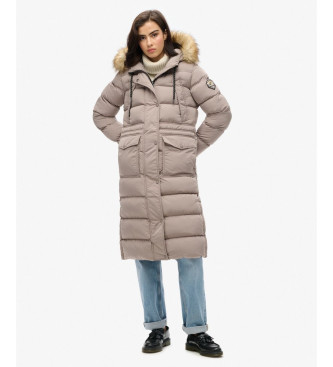 Superdry Abrigo Everest Foux beige
