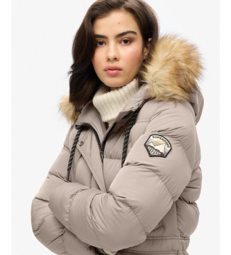 Superdry Abrigo Everest Foux beige