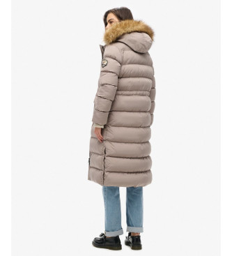 Superdry Abrigo Everest Foux beige