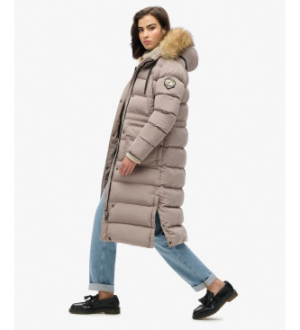 Superdry Abrigo Everest Foux beige