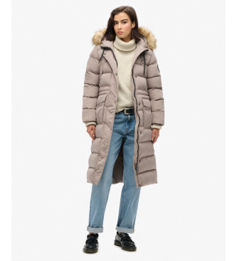 Superdry Abrigo Everest Foux beige