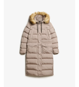 Superdry Abrigo Everest Foux beige