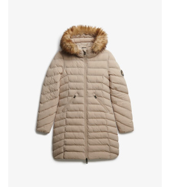 Superdry Fuji Faux beżowy płaszcz