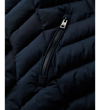 Superdry Cappotto in pelliccia sintetica Fuji blu navy