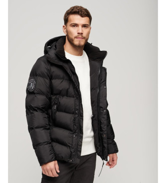 Superdry Grafische Pufferjas zwart