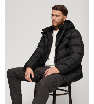 Superdry Casaco com puffer grfico preto