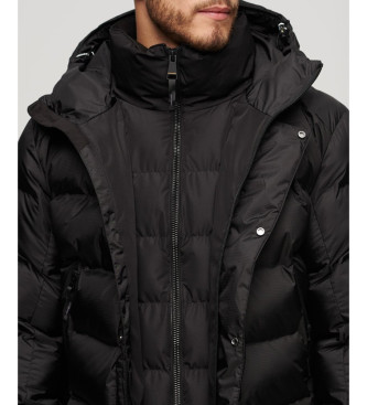 Superdry Graphic Puffer Coat svart