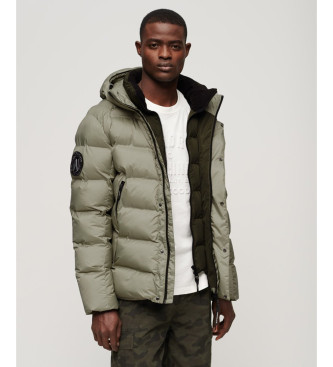 Superdry Grafični puffer plašč zelena