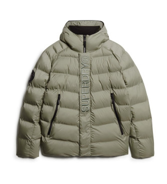 Superdry Grafični puffer plašč zelena