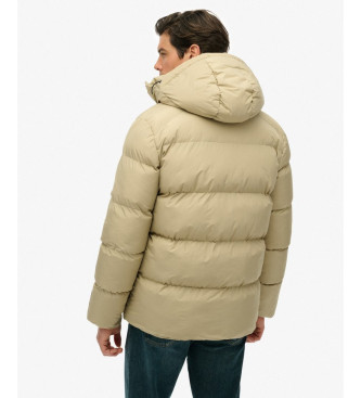 Superdry Hodded Sports Puffer beige kappa