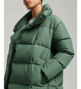 Superdry Cappotto lungo trapuntato verde