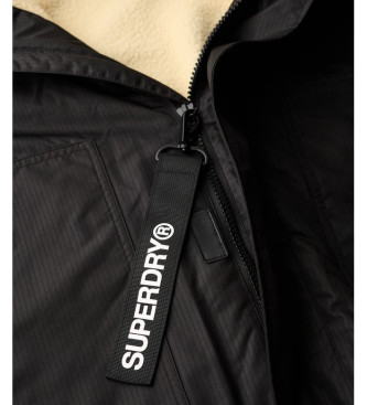 Superdry Abrigo Robe negro
