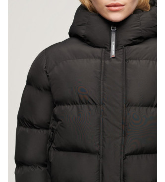 Superdry Sport-Puffer-Bombermantel schwarz